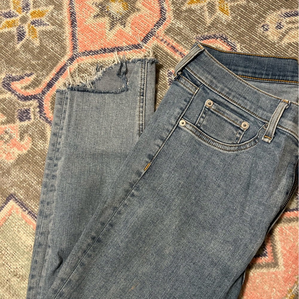 RAG & BONE high rise ankle skinny jeans